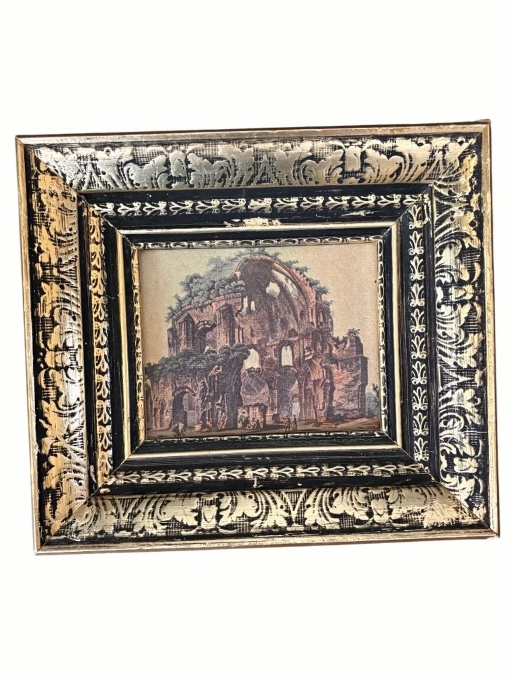 VINTAGE➕MCM Windsor Art Roman Ruins Triptych Set Of 3